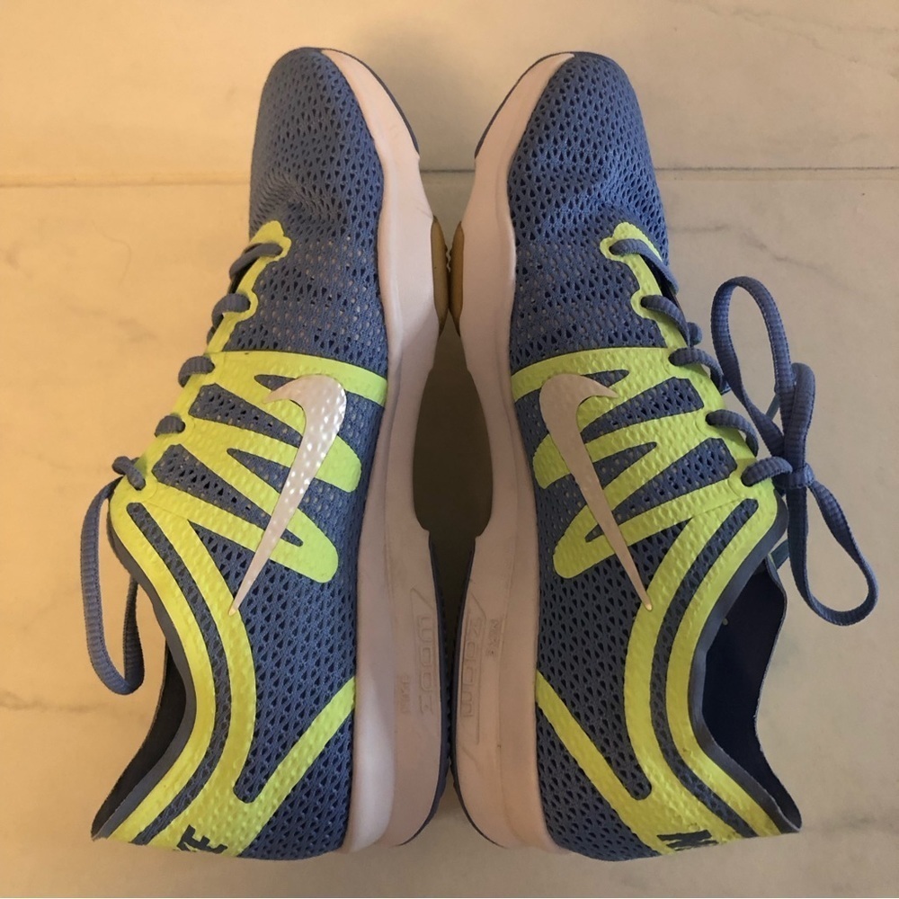 Nike zoom blue yellow running shoes / sneakers.  EUC! - Picture 2 of 8